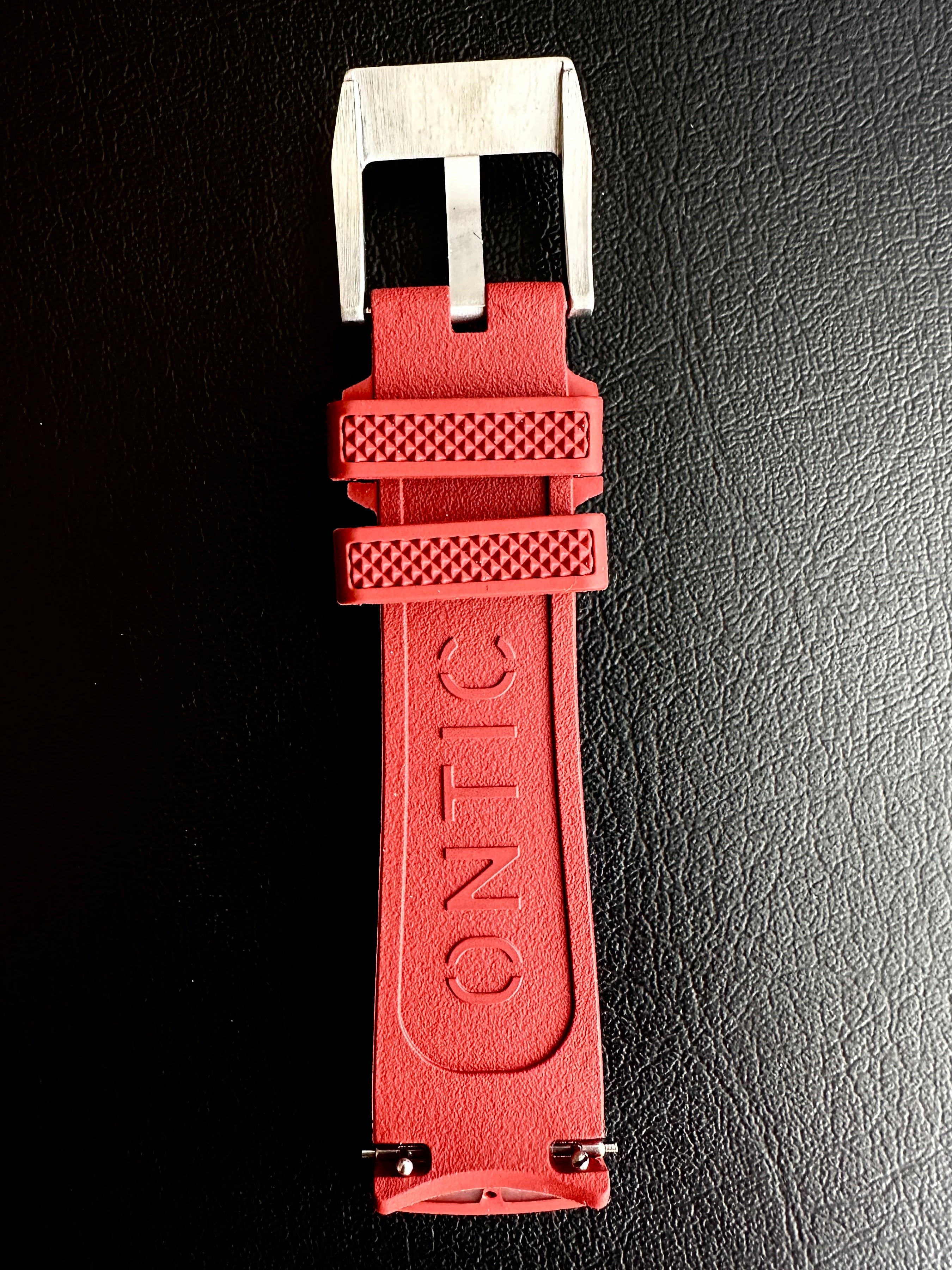 Oxide Red FKM Rubber Strap