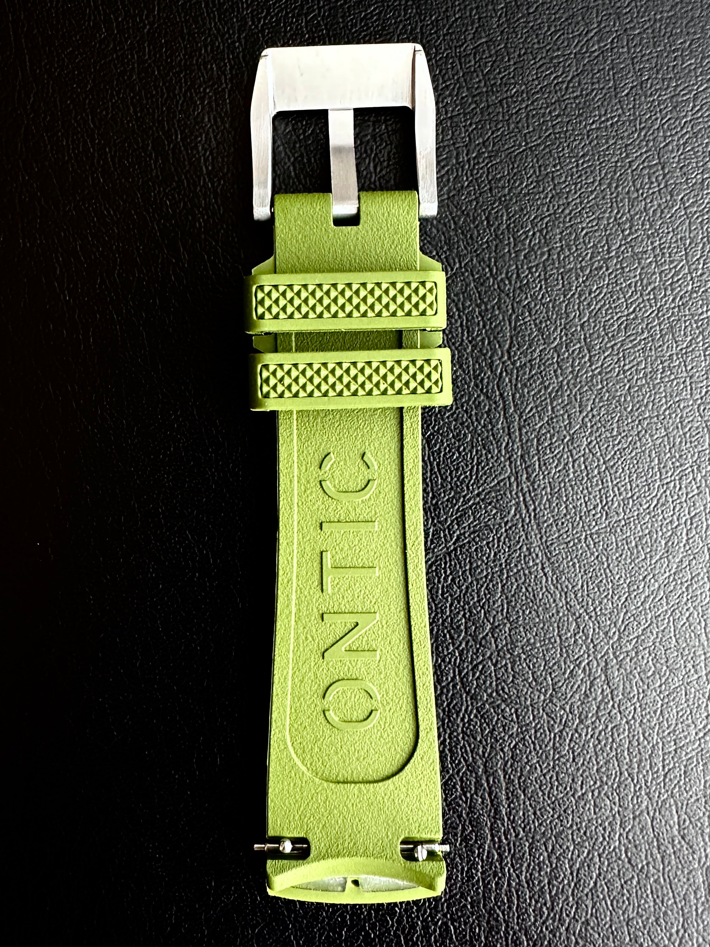 Olive Green FKM Rubber Strap