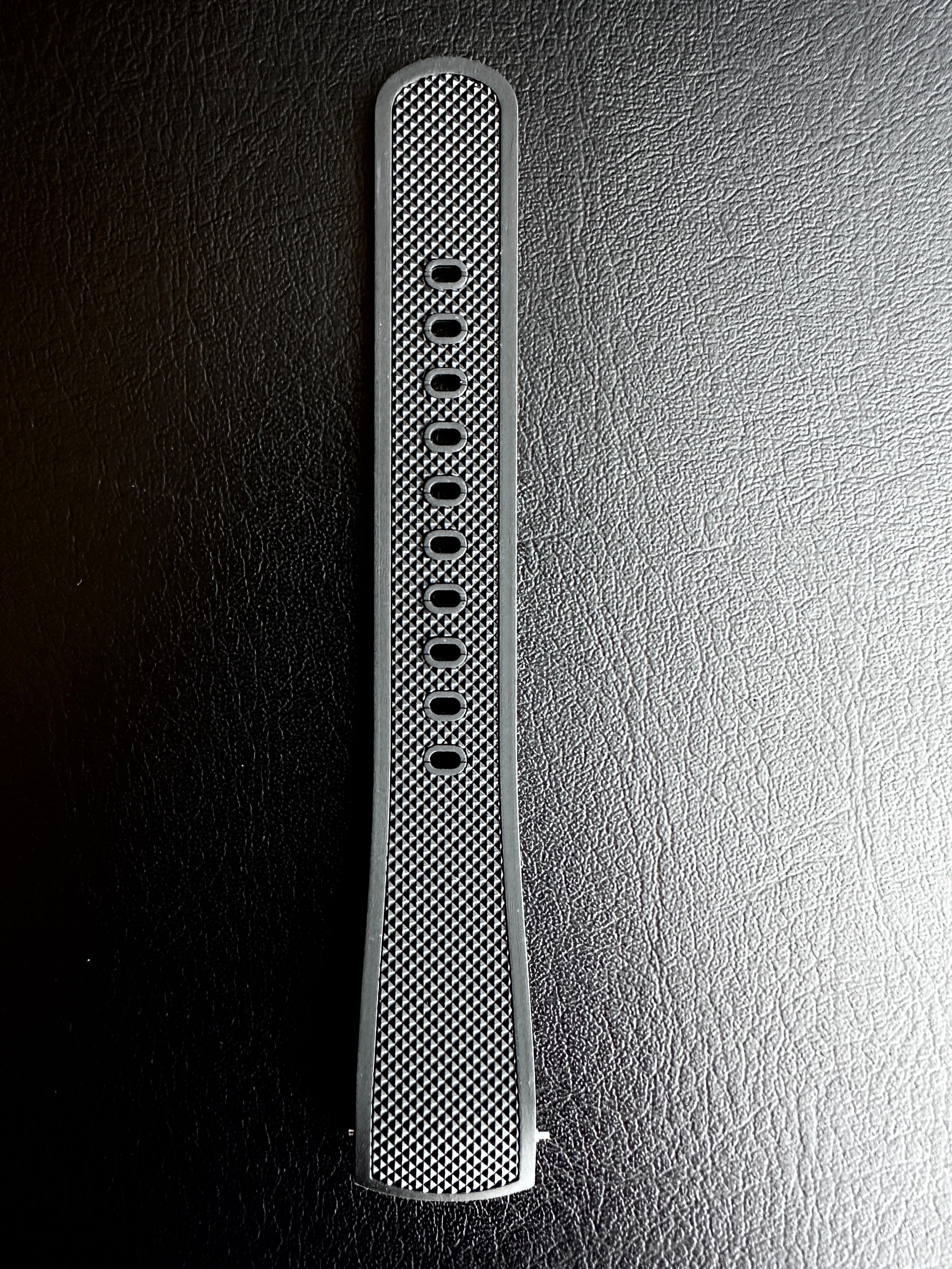 Black FKM Rubber Strap