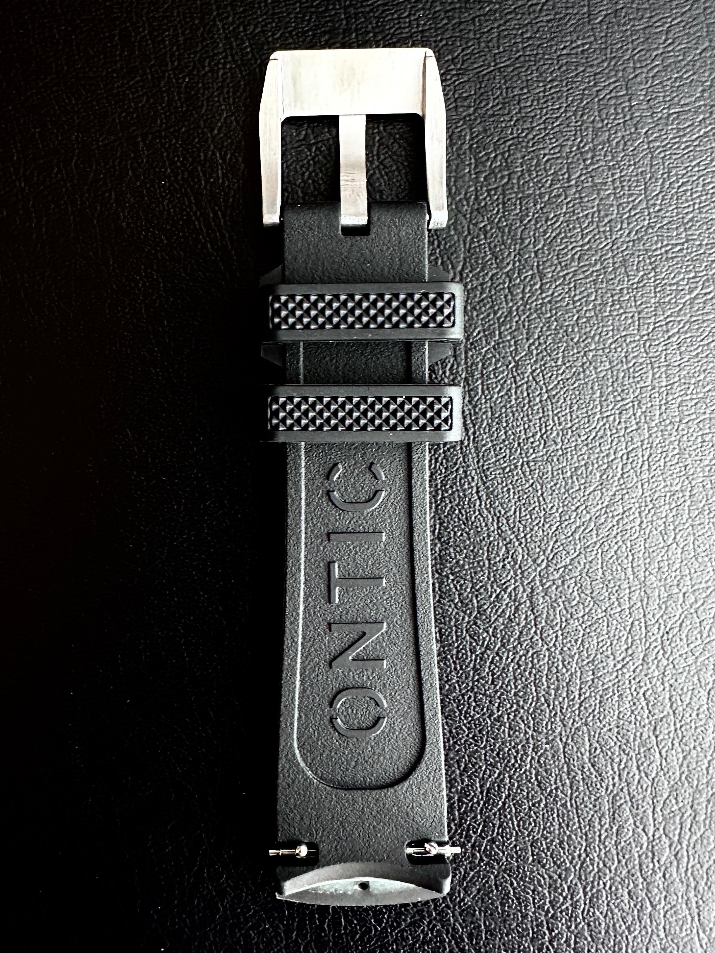Black FKM Rubber Strap