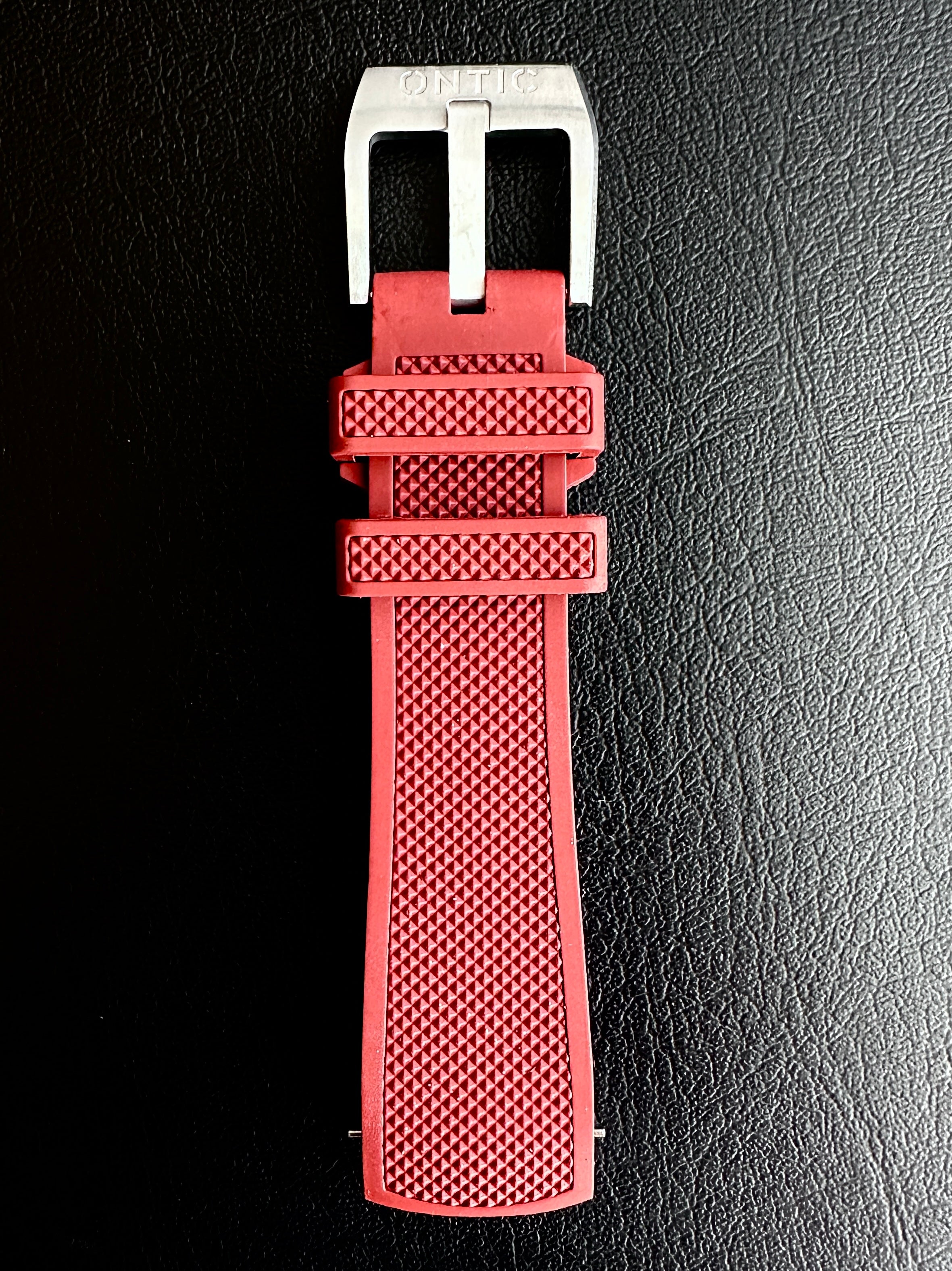 Oxide Red FKM Rubber Strap