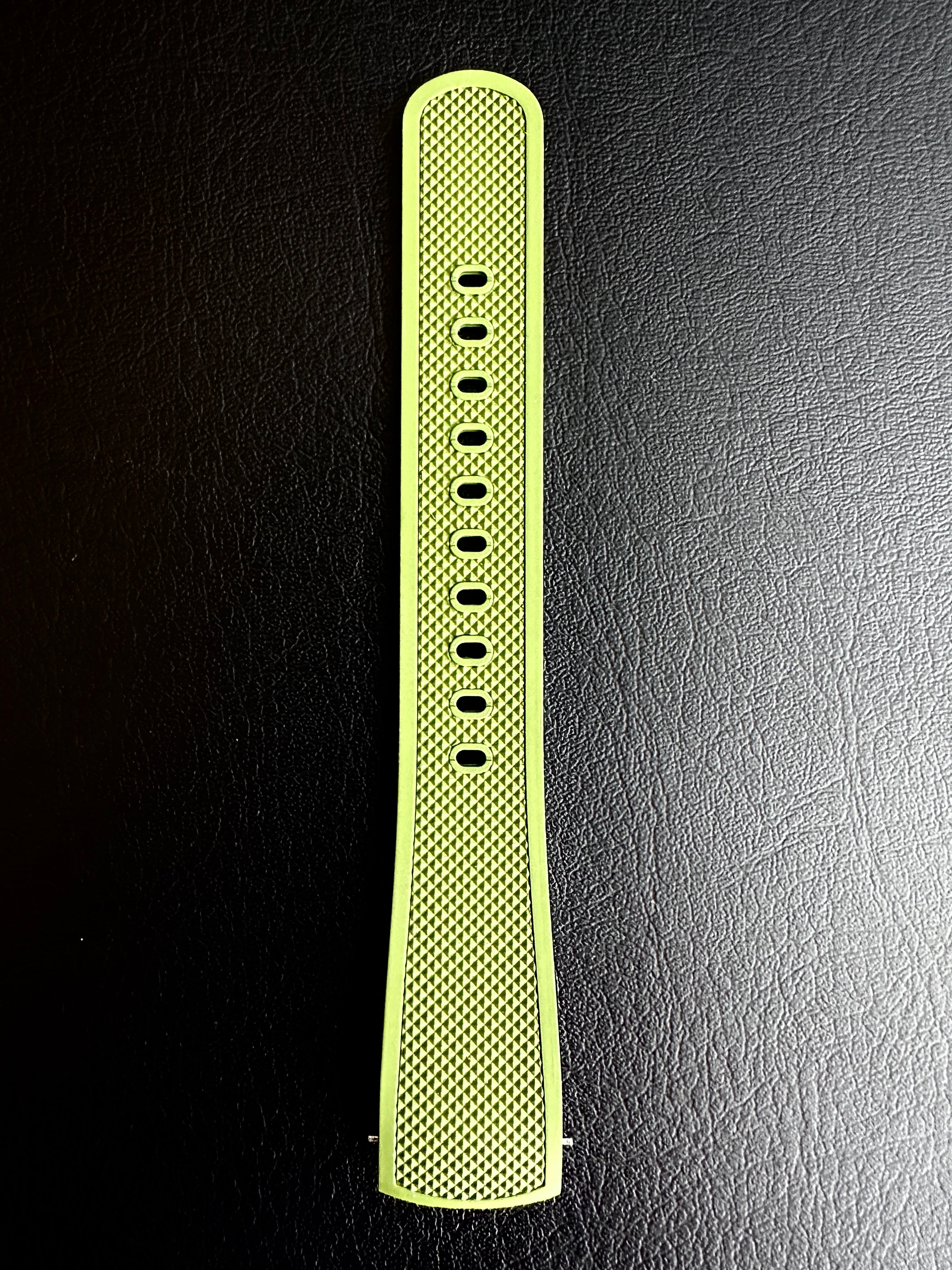 Olive Green FKM Rubber Strap