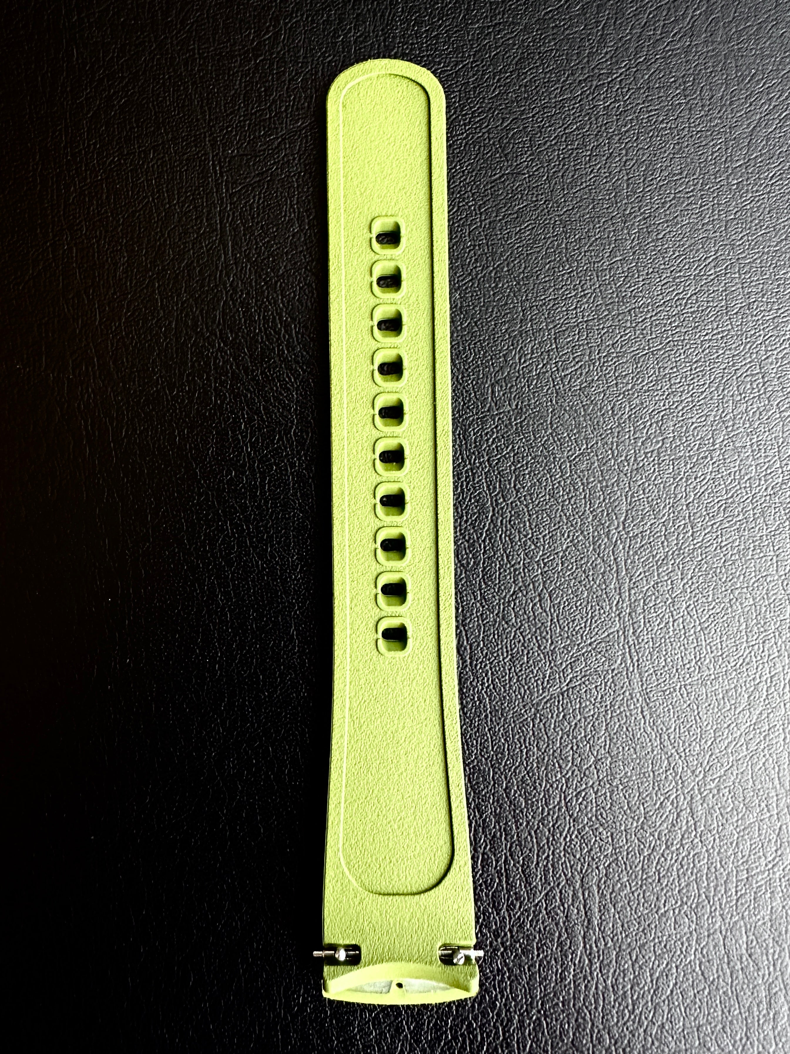 Olive Green FKM Rubber Strap
